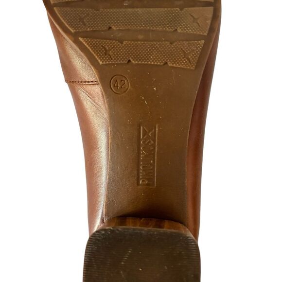 PIKOLINOS Women's Tan Leather Calafat Pump Sz 42 - Picture 11 of 11